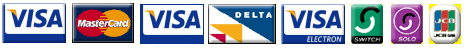 Credit cards accepted via Worldpay